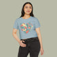 Baliveno Floral Heart Crop Top