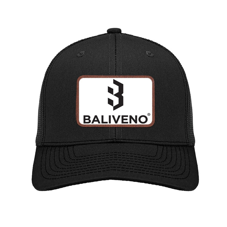 Funny trucker cap with leather patch, stylish black Baliveno cap, perfect gag gift for dad! 🎉🧢
