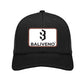 Funny trucker cap with leather patch, stylish black Baliveno cap, perfect gag gift for dad! 🎉🧢