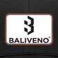 Funny trucker cap with leather patch featuring Baliveno logo, perfect for sarcastic humor! 😂🧢