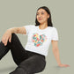 Baliveno Floral Heart Crop Top