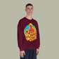 Flame On! Retro Fantastic Four Graphic Crewneck Sweatshirt