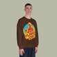 Flame On! Retro Fantastic Four Graphic Crewneck Sweatshirt