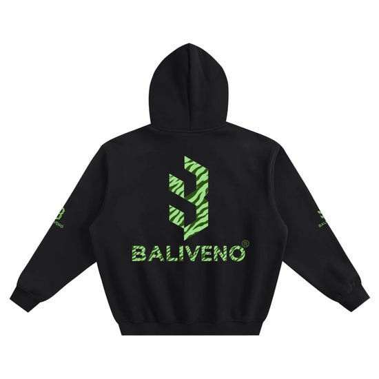 Baliveno Fleeced Boxy Hoodie Unisex Thick Cotton Polyester Blend