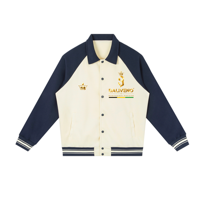 Baliveno Contrast Raglan Sleeve Baseball Jacket