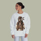 Baliveno Feathered Girl Crewneck Sweatshirt