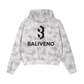 Dirty Washed Zip-Up Fleece Hoodie