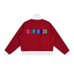 Contrast Side Stripe Fleece Cropped Track Jacket