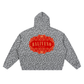 Unisex Leopard Print Waffle Full Zip Hoodie