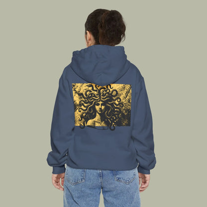 Cursed Fate Hoodie — "Chase Dreams" Graphic Hoodie with Medusa Back Art