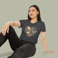 Baliveno Floral Heart Crop Top