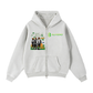 Baliveno Zip-Through Boxy Fleece Hoodie