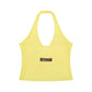Baliveno Women’s Ruched Halter Yoga Tank Top