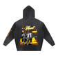 Baliveno Vintage Washed Frayed Fleece Hoodie
