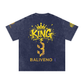Baliveno Snow Washed Oversized Cotton T Shirt Unisex Comfort Fit