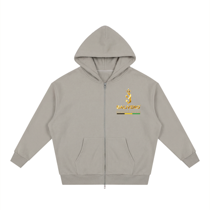 Baliveno Loose Solid Full Zip Hoodie