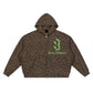 Baliveno Leopard Print Waffle Full Zip Hoodie