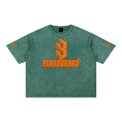Mineral Wash Boxy Cotton T-Shirt
