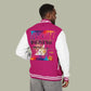 Paint Drip Letterman Jacket — Balveno Graphic Varsity Jacket
