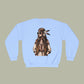 Baliveno Feathered Girl Crewneck Sweatshirt