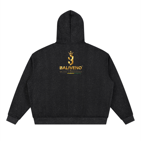 Baliveno Men Sparkles Full Zip Boxy Hoodie