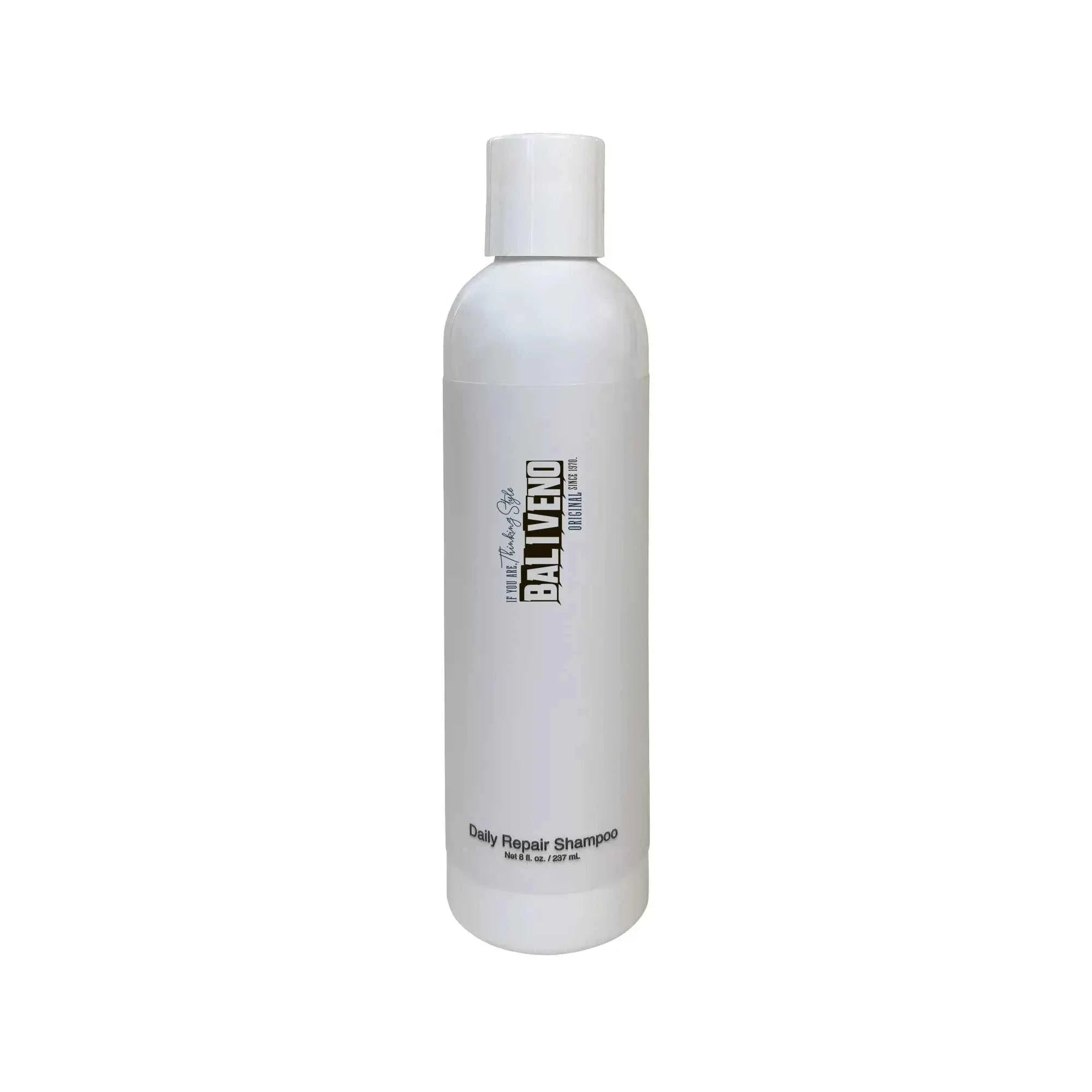 Daily Repair ShampooDaily Repair ShampooDescription Our Daily Repair Shampoo works to restore and strengthen hair from root to tip! This shampoo is formulated with richly nourishing natural oils and butter[Bal]