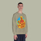 Flame On! Retro Fantastic Four Graphic Crewneck Sweatshirt
