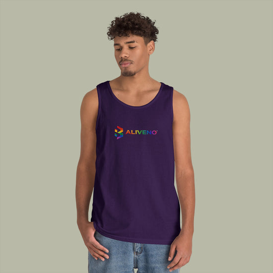 Baliveno Rainbow Salvage Retro Emblem Tank Top