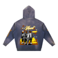 Baliveno Vintage Washed Frayed Fleece Hoodie