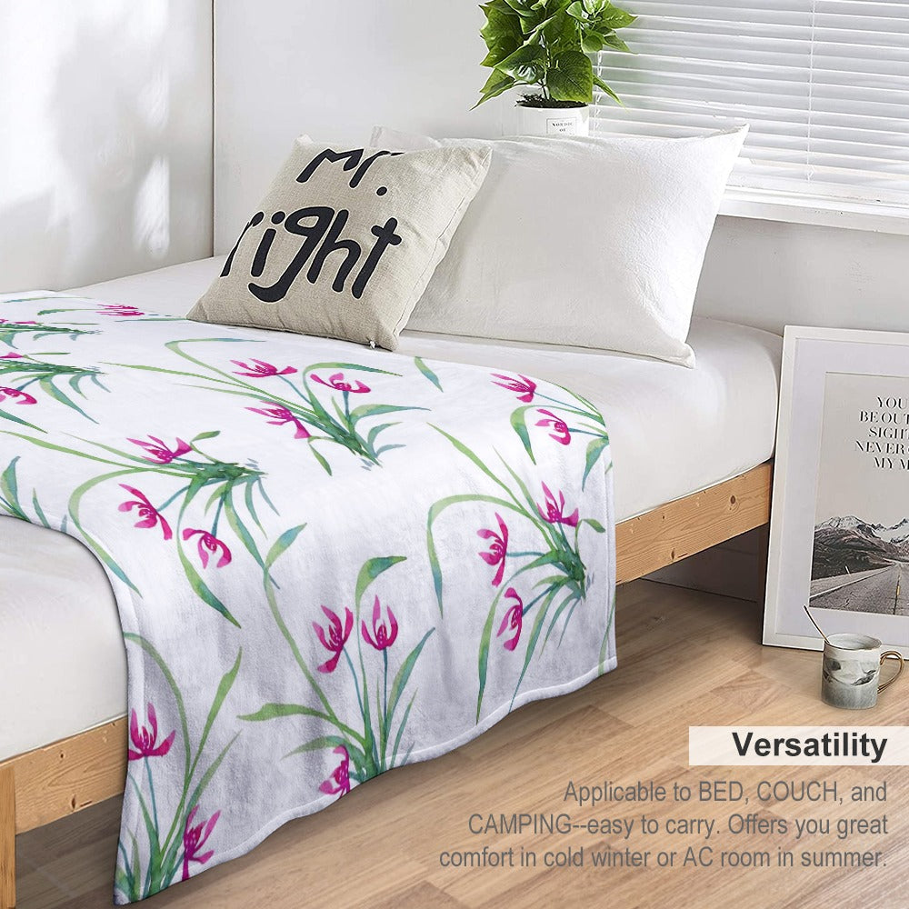 Ultra-Soft Flannel Blanket Multiple Sizes