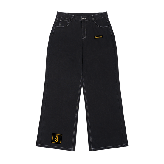 Baliveno Minimalist Straight Leg Raw Denim Jeans
