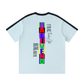 Baliveno Unisex Colorblock Striped T Shirt Cotton Blend