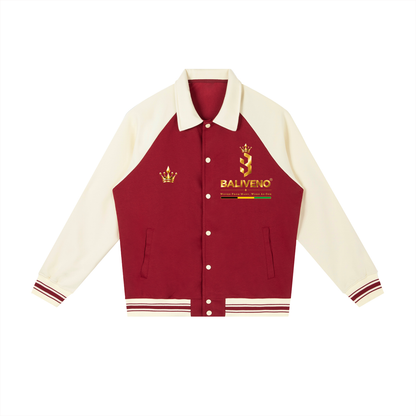 Baliveno Contrast Raglan Sleeve Baseball Jacket