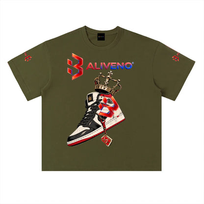 Baliveno Heavyweight Drop Shoulder Cotton T-Shirt
