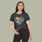 Baliveno Floral Heart Crop Top
