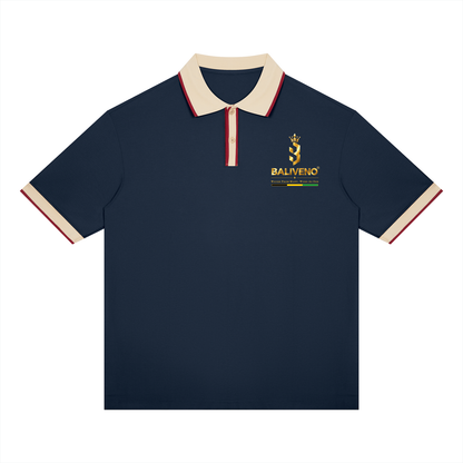 Unisex Color Block Polo Shirt