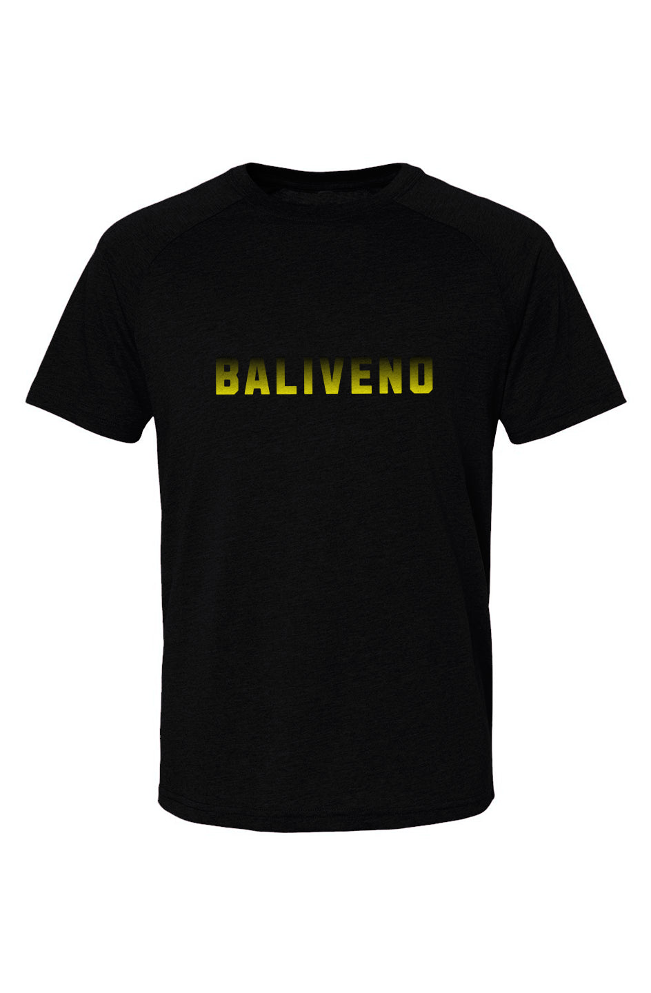 Heather Raglan Tee with Baliveno logo, combining comfort and style with raglan sleeves and heathered texture.