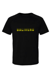 Heather Raglan Tee with Baliveno logo, combining comfort and style with raglan sleeves and heathered texture.