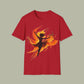 Phoenix Dance T‑Shirt — Fiery Silhouette Graphic Tee