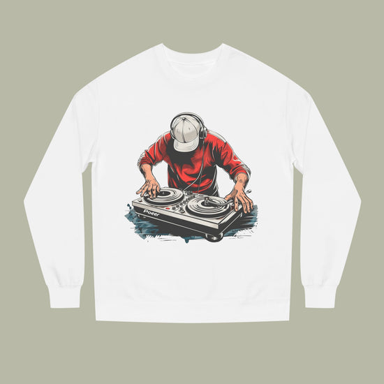 DJ Turntable Sweatshirt — Know Yourself Back-Print Crewneck