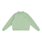 Baliveno Minimalist Essential Fleece Mock-Neck Crew Sweatshirt