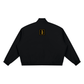 Baliveno Minimalist Boxy Stand Collar Full Zip Jacket