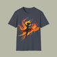 Phoenix Dance T‑Shirt — Fiery Silhouette Graphic Tee