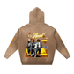 Baliveno Vintage Washed Frayed Fleece Hoodie