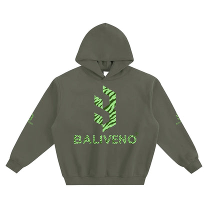 Baliveno Fleeced Boxy Hoodie Unisex Thick Cotton Polyester Blend