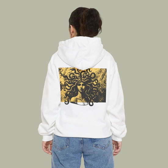 Cursed Fate Hoodie — "Chase Dreams" Graphic Hoodie with Medusa Back Art
