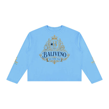 Baliveno Unisex Vintage Wash Long Sleeve Boxy T-Shirt