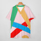 V-neck bat sleeve two piece set