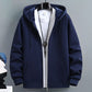 Mens Loose-Fit Hooded Cardigan Sweater For FallWinter