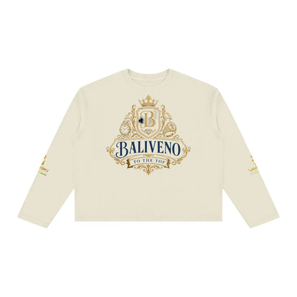 Baliveno Unisex Vintage Wash Long Sleeve Boxy T-Shirt